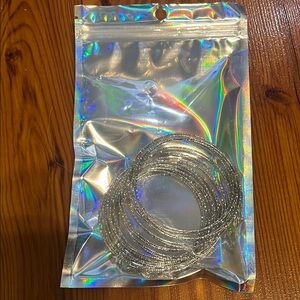 Elegant Silver Bracelet Set